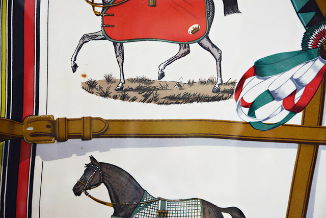 楽天市場】エルメス HERMES シルクスカーフ 額入り カレ 90×90