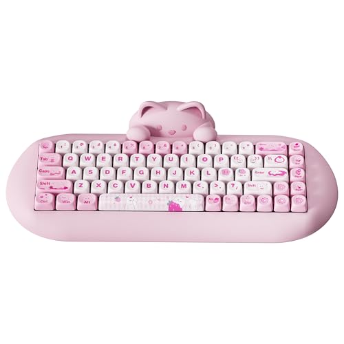 楽天市場】YUNZII C68 ワイヤレスメカニカルキーボード かわいい猫 65