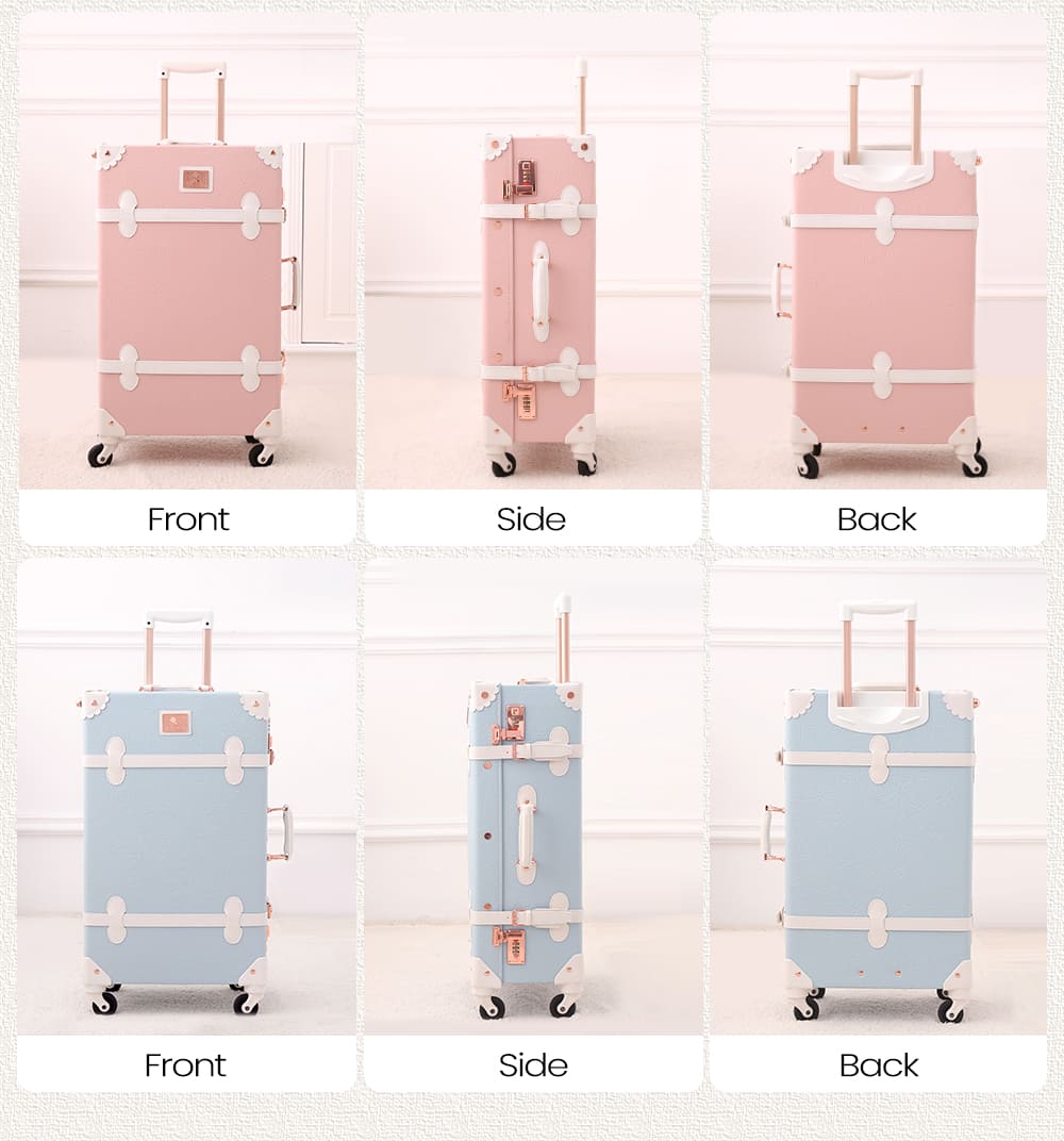 楽天市場】【uniwalker】スーツケース かわいい レトロ キャリーケース