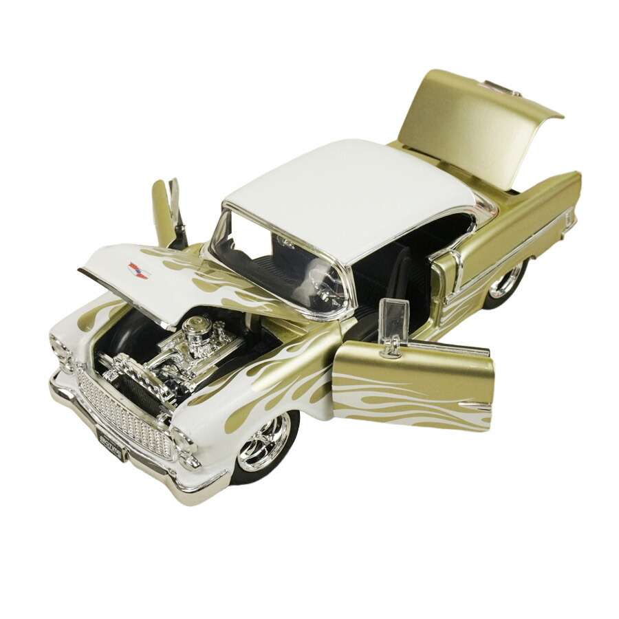 楽天市場】ダイキャスト 1/24 箱入り ミニカー1955 CHEVY BEL AIR
