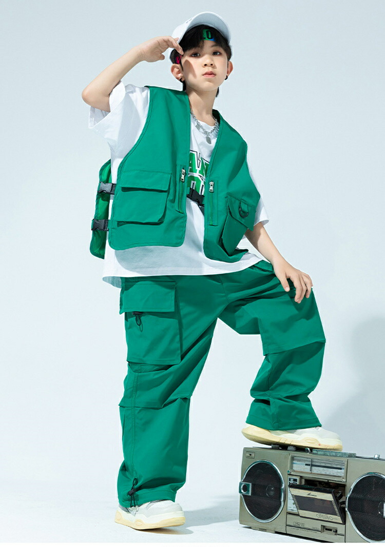 楽天市場】ヒップホップ グリーン ミントグリーン キッズダンス衣装