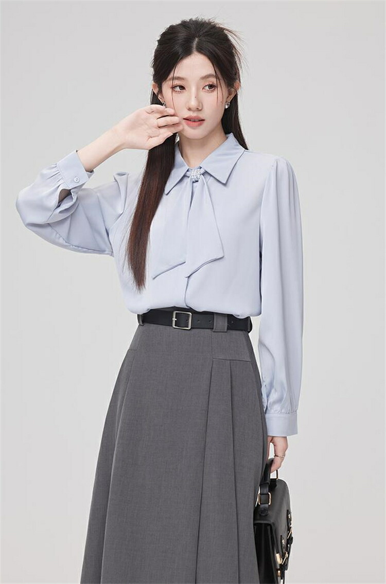 楽天市場】卒業式 レディース スーツ 灰 グレー ロングスカート ロング