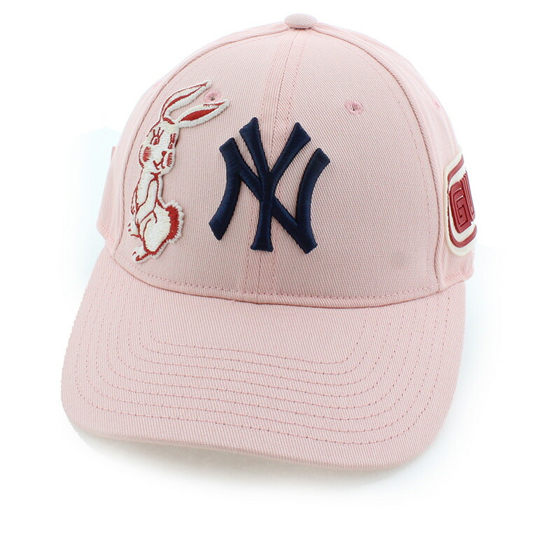 楽天市場】GUCCI グッチ NY ベースボールキャップ ピンク コットン