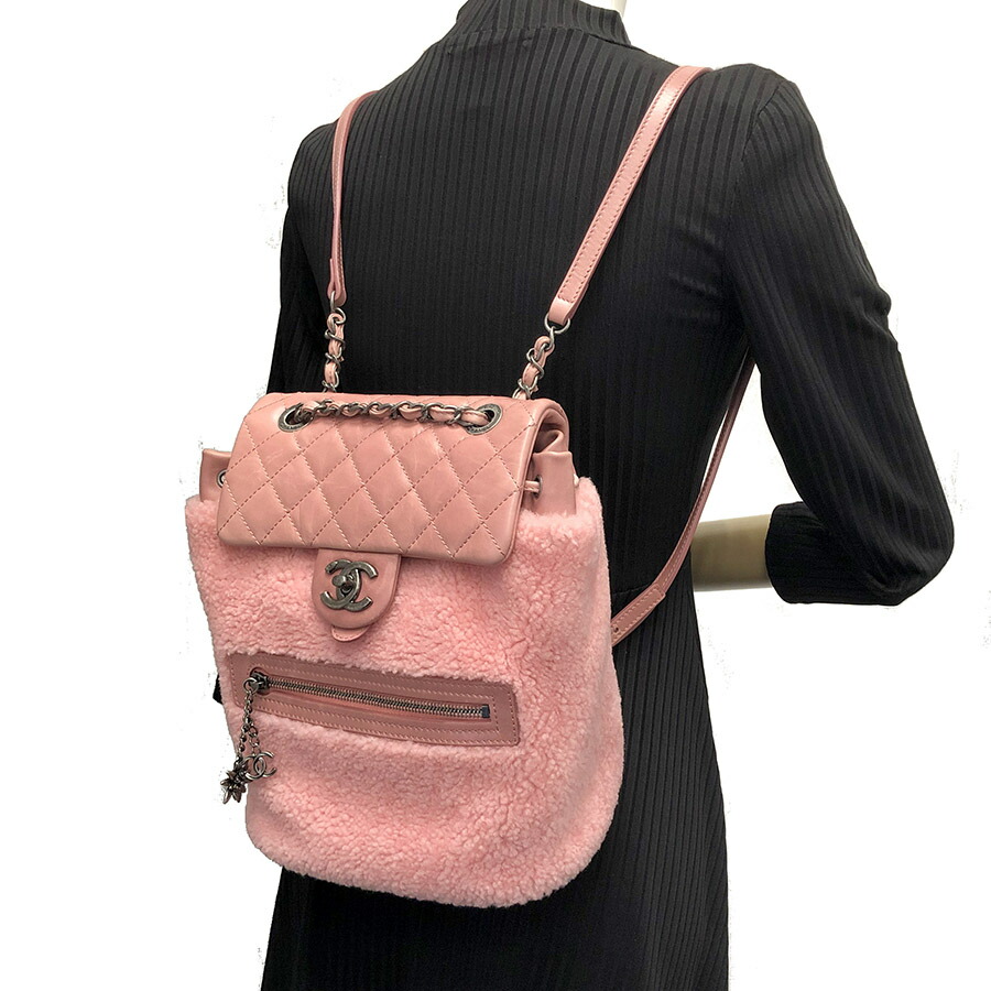 楽天市場】シャネル□マトラッセ ムートン バックパック A92976