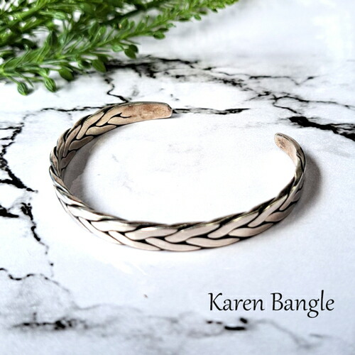 楽天市場】【送料無料】カレンシルバー カレン族バングル シルバー925