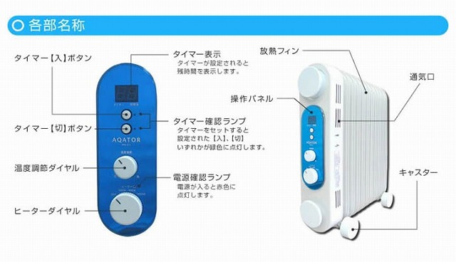 楽天市場】［新品アウトレット］ ツインズ アクアラジエターヒーター