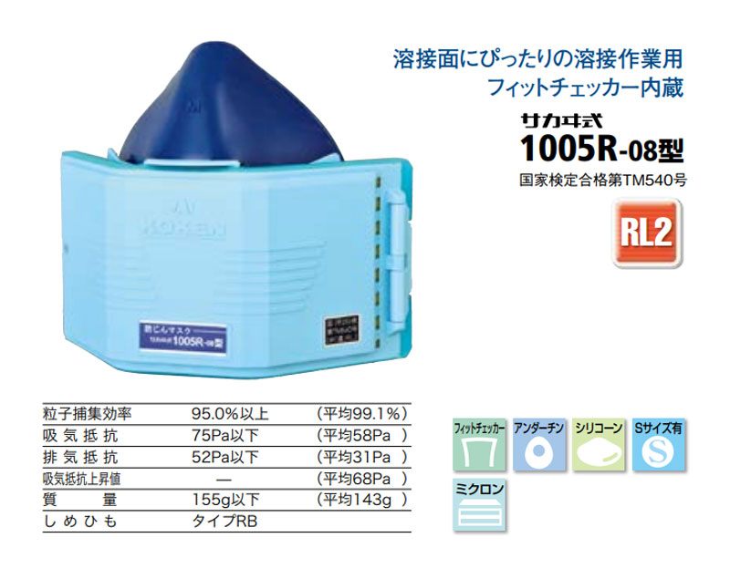 楽天市場】KOKEN 防塵マスク M 1005R-08型 : 鳶職人さん専門店 鳶選