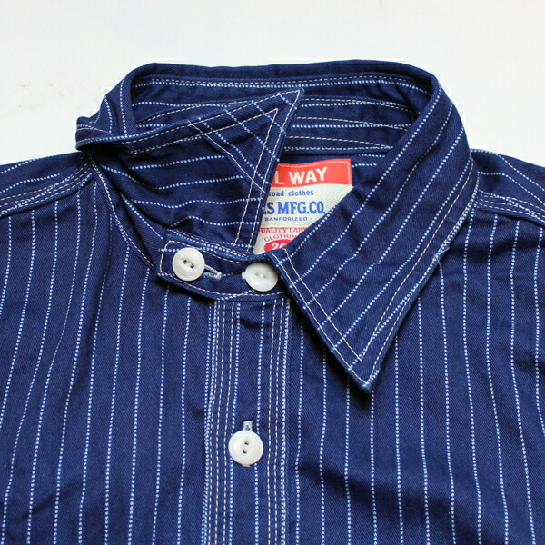 楽天市場】【Ues（ウエス）】WABASH STRIPE WORK SHIRT ウォバッシュ