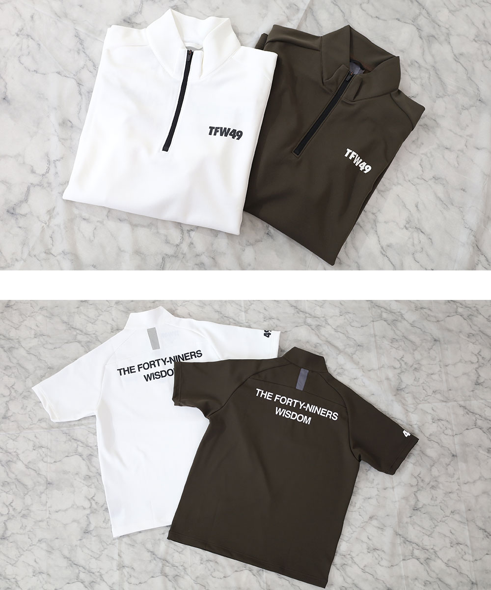 楽天市場】TFW49 MOCK NECK HALF ZIP モックネック ハーフジップ 半袖