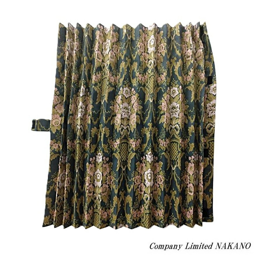 楽天市場】トラック用 仮眠カーテン 両面 花籠 HANAKAGO調 グリーン