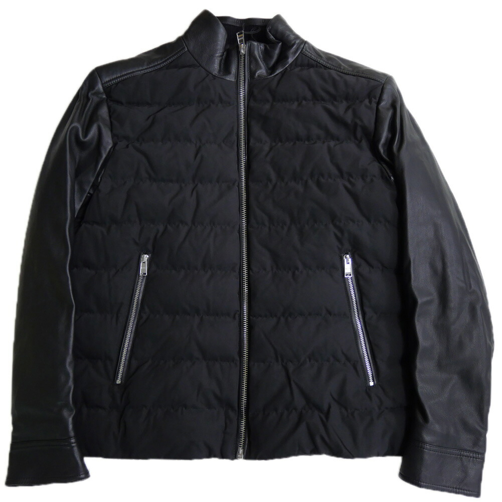 楽天市場】HUGO BOSS ヒューゴボス 中綿レザーブルゾン 50518724