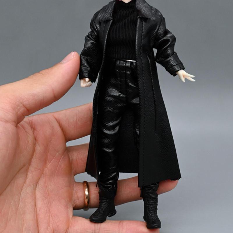 楽天市場】1:12 アクションフィギュア コート ドレスアップ PUレザー