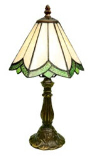 楽天市場】ステンドグラスランプグリーンリボン リリーランプ中型 20