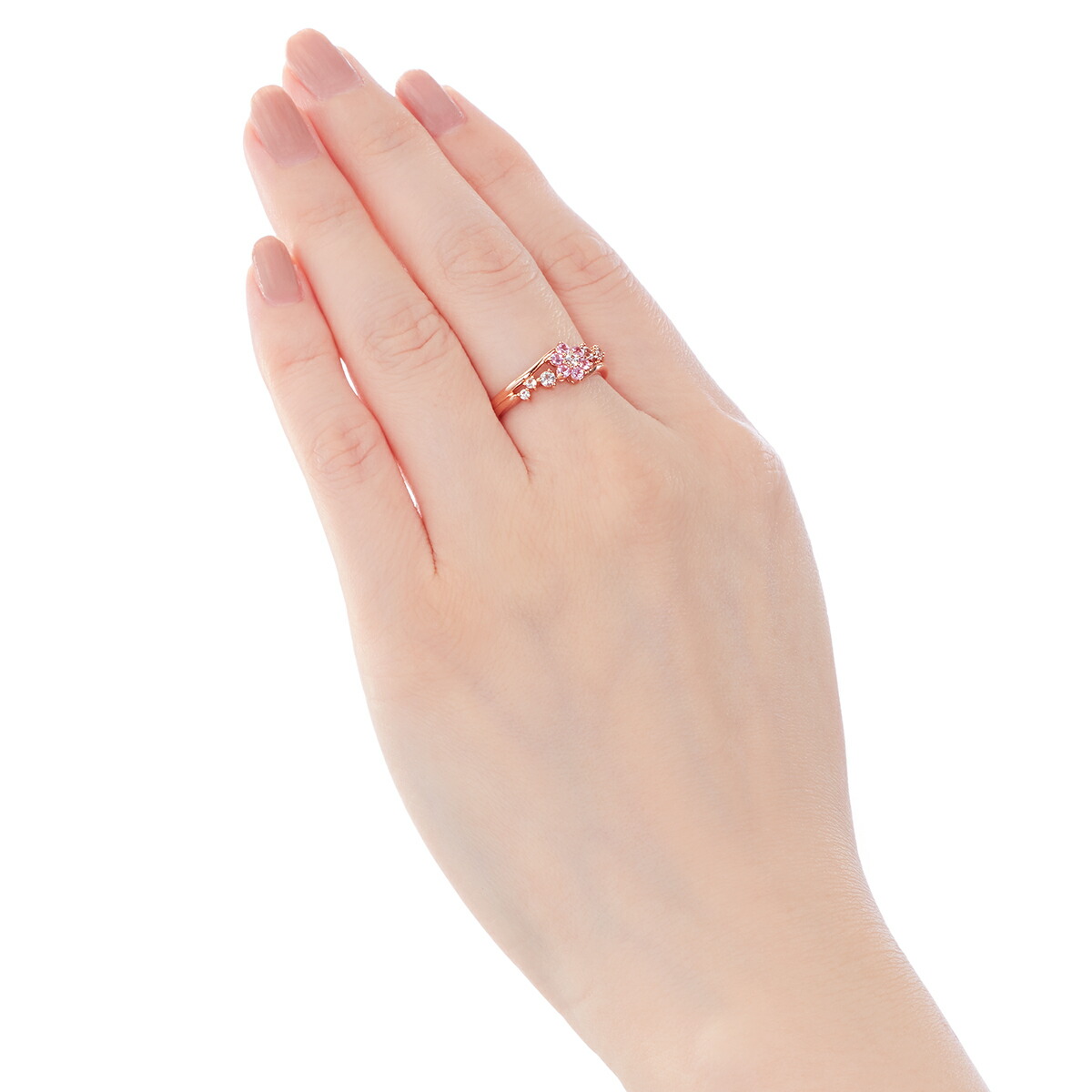 楽天市場】K10ピンクゴールドピンクサファイアリング : ジュエリーツツミ