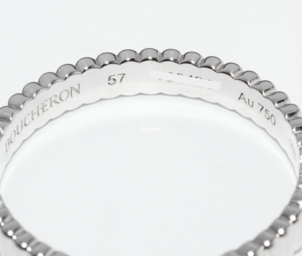 楽天市場】ブシュロン 指輪 K18WG キャトル グログランリング スモール