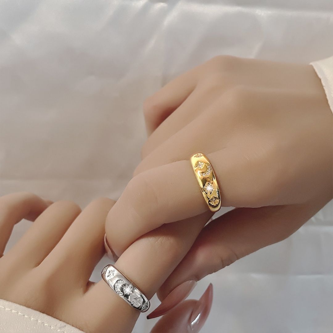 楽天市場】星座 リング 指輪 ゴールド レディース メンズ ダイヤ