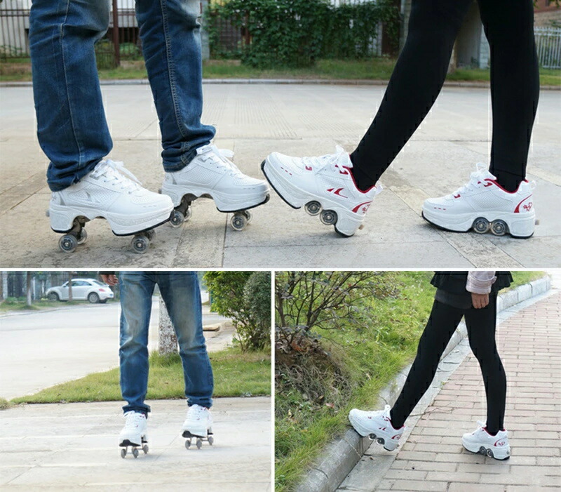 楽天市場】ローラーシューズ おしゃれ 2way 22-27 通気性 男女兼用