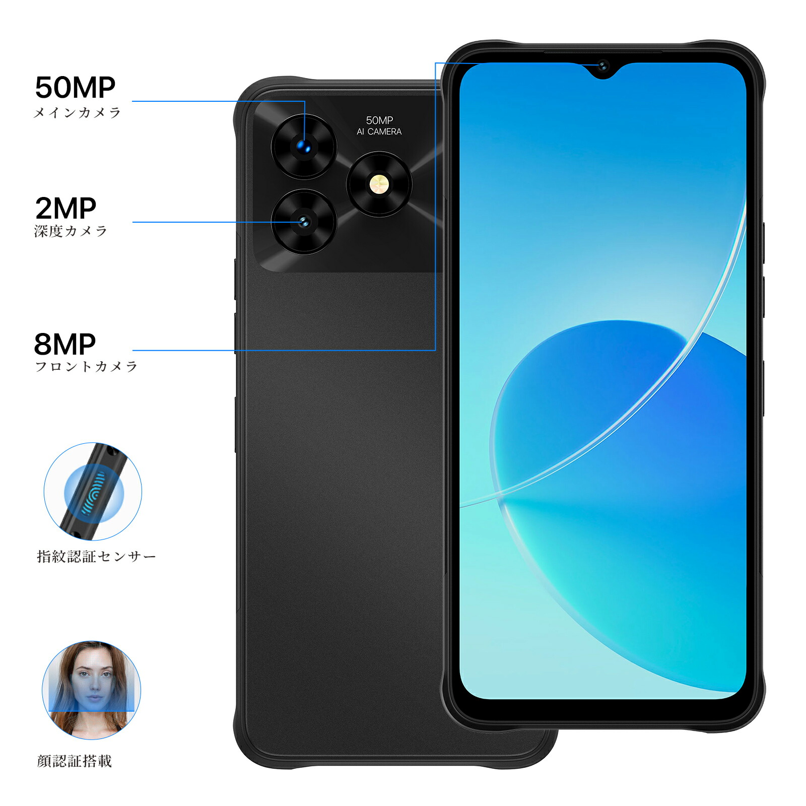 楽天市場】UMIDIGI スマホ 携帯電話 G5 Mecha Android 13 SIMフリー
