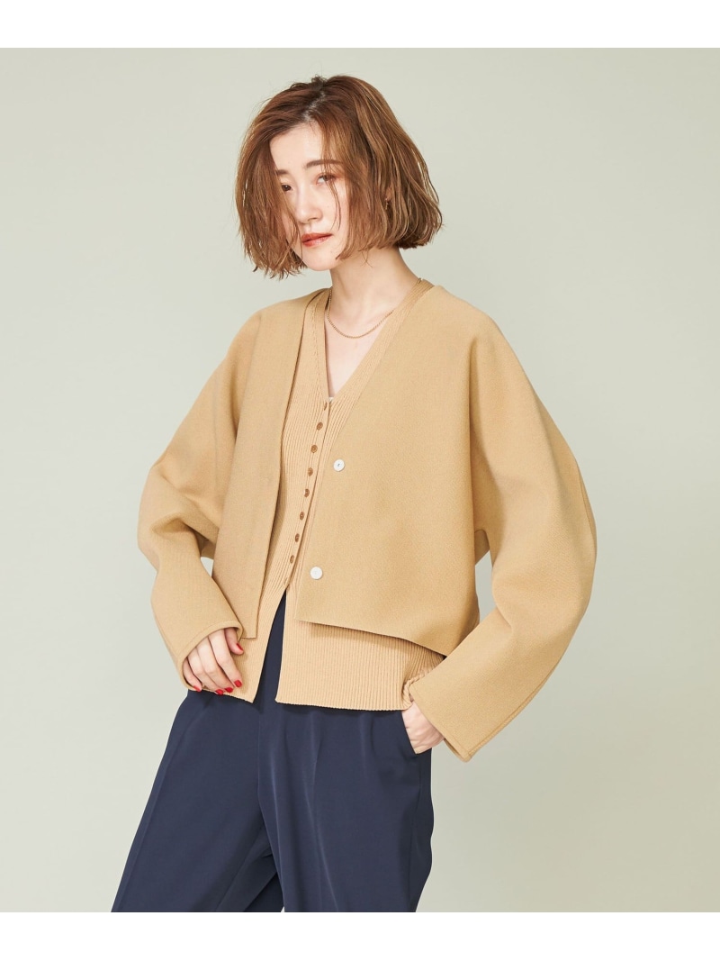 楽天市場】＜conte＞ミラノリブ Vネックカーディガン conte