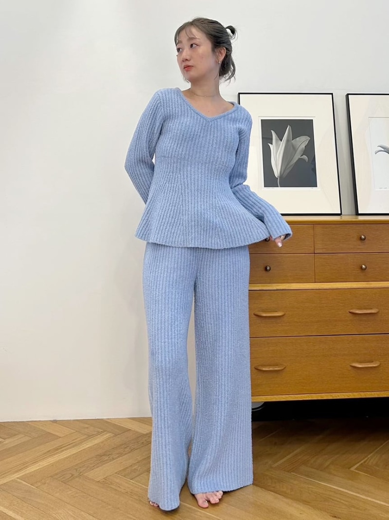 楽天市場】【SALE／30%OFF】ペプラムニットセットアップ SNIDEL HOME