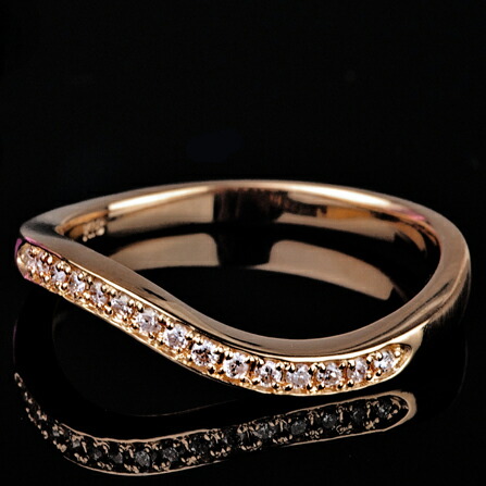 楽天市場】【選べる地金】ダイヤモンド ハーフエタニティ リング K10PG