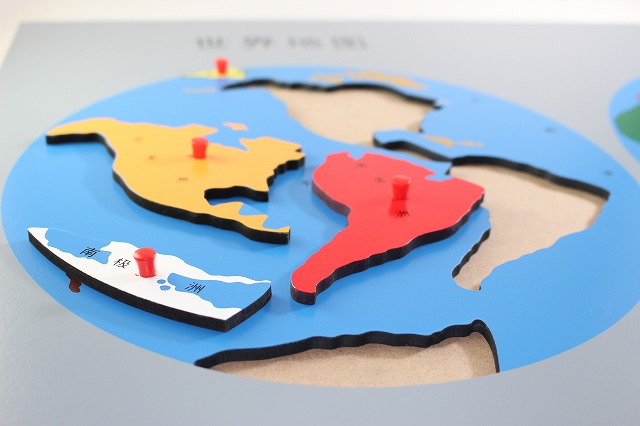楽天市場】モンテッソーリ 世界地図パズル Montessori World Map