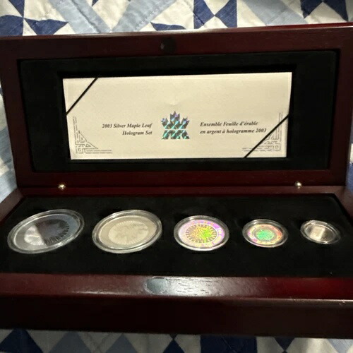 楽天市場】2003年 カナダ 純銀 フラクショナルセット メープルリーフ