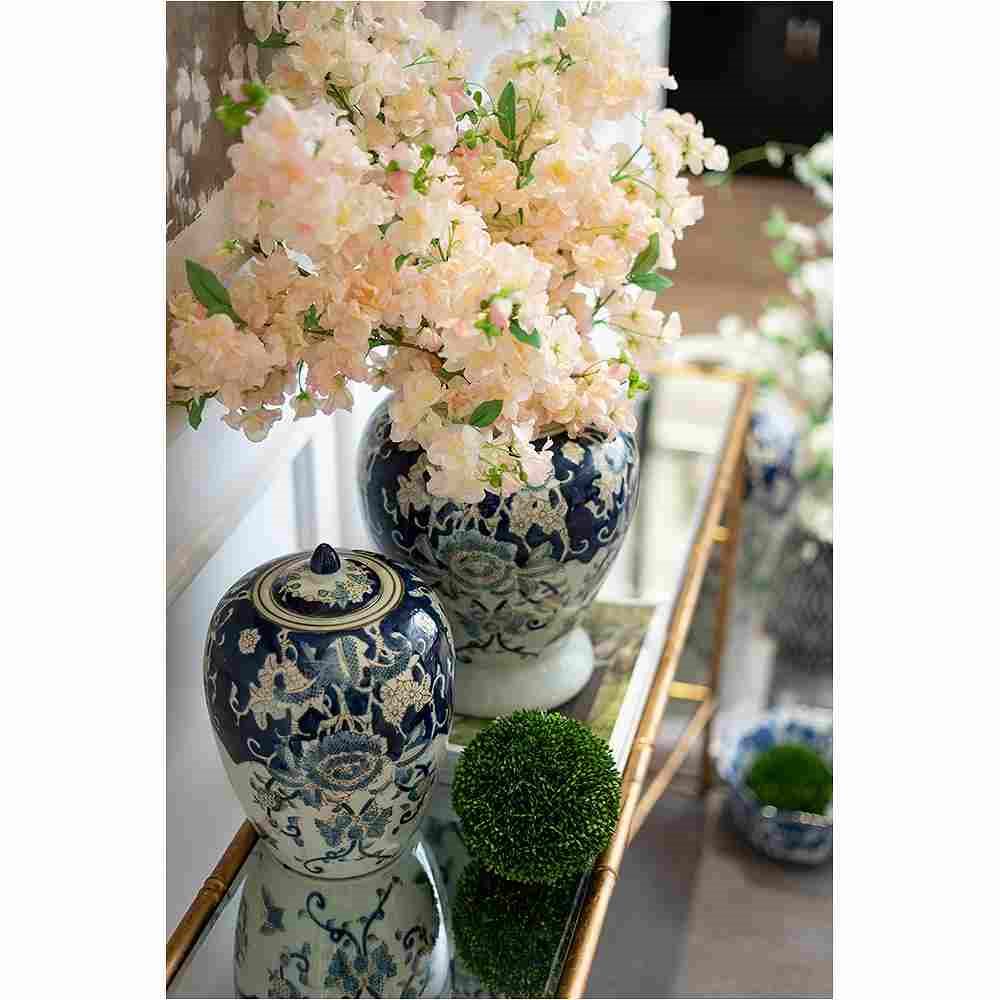 楽天市場】クラシックモダン 花瓶 飾り壺 陶磁器 モダン 花器 花びん