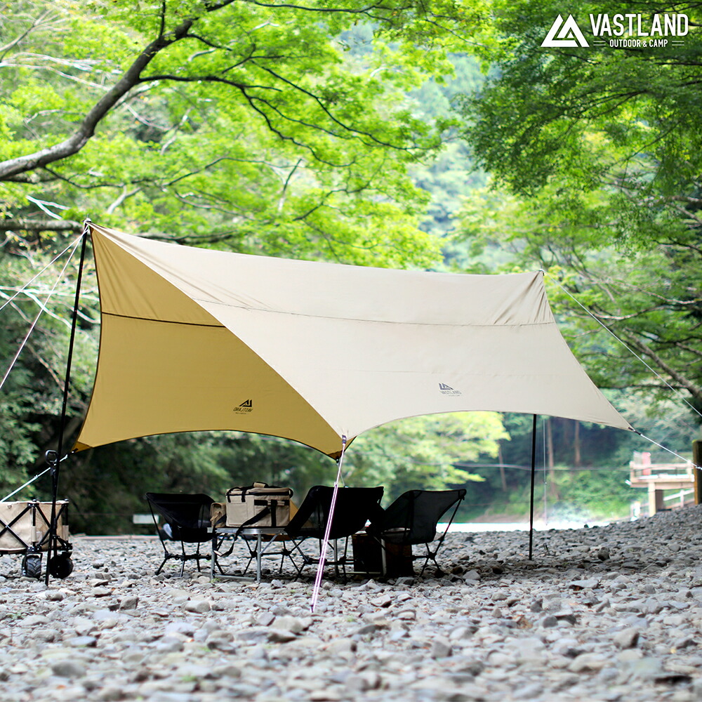 楽天市場】VASTLAND タープ ヘキサタープ スタンダードモデル 420cm