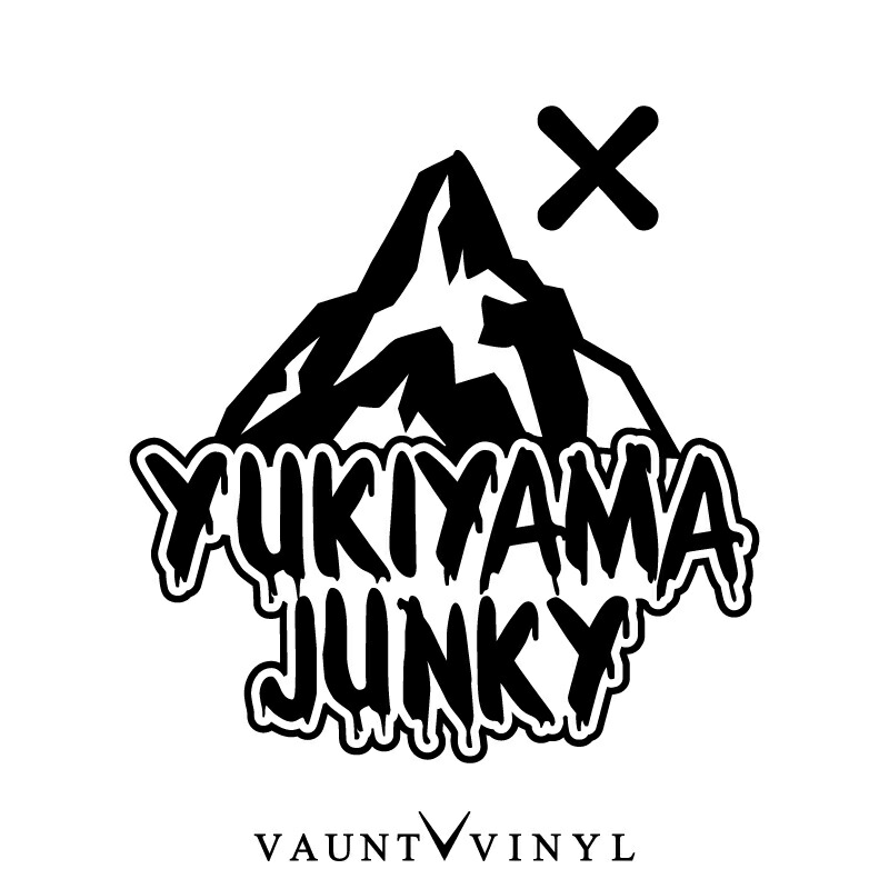 楽天市場】YUKIYAMA JUNKY ステッカー ステッカー スノボ デカール