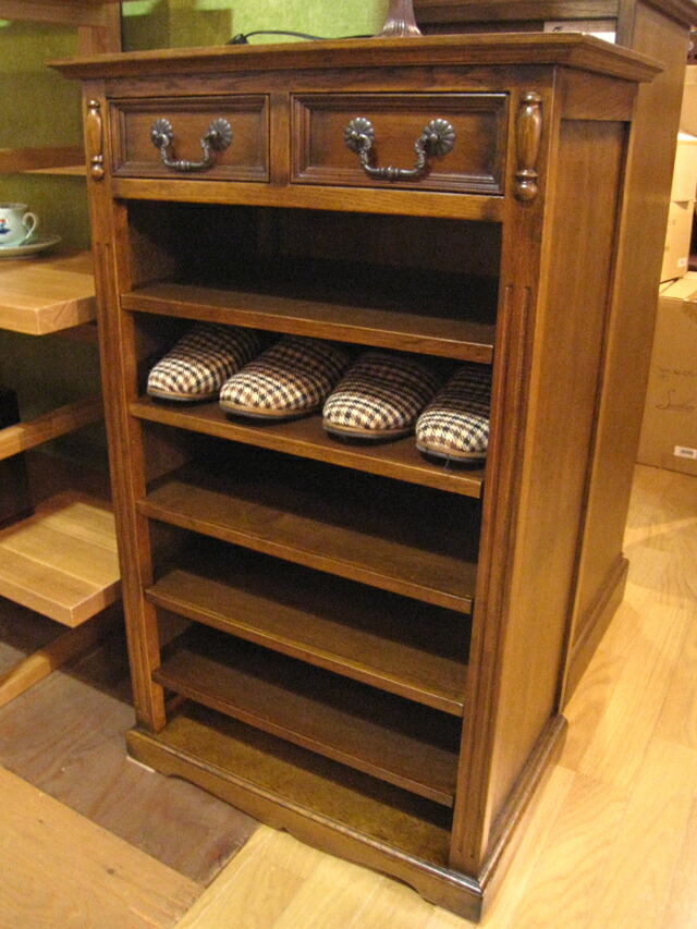 楽天市場】スリッパラック スリッパ入れ 木製 クラシック家具