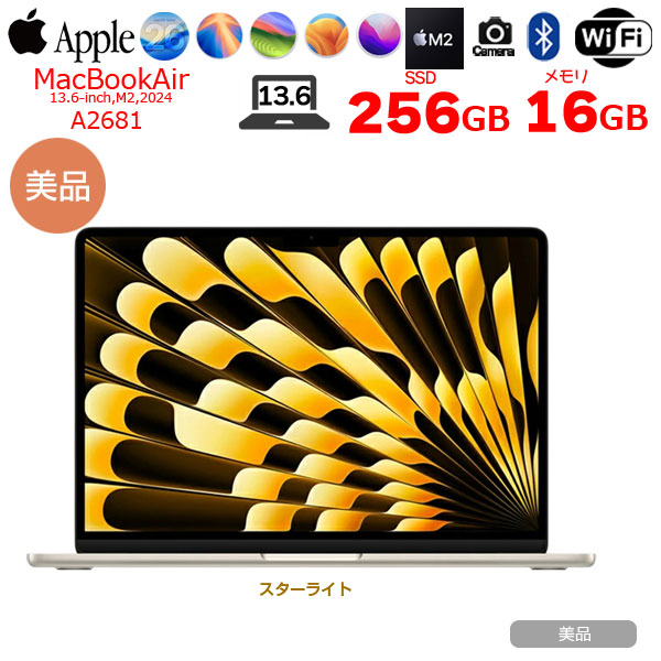 楽天市場】【中古パソコン】Apple MacBook Air 13.6inch MC7W4J/A