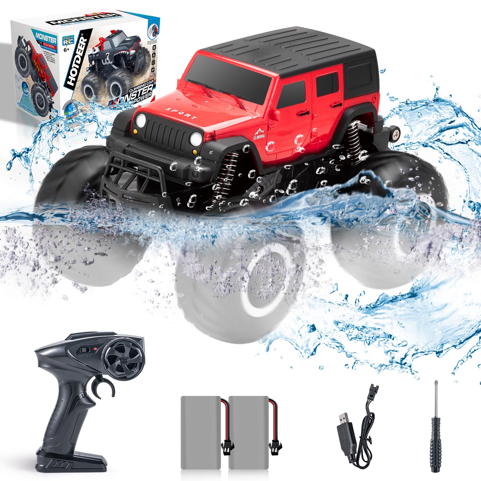 楽天市場】【送料無料】Carox ラジコン 水陸両用 4wd 防水 オフロード