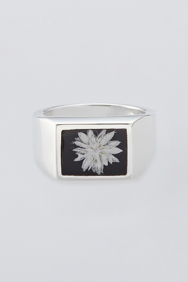楽天市場】XOLO(ショロ) Signet Ring with Black Flower シグネット