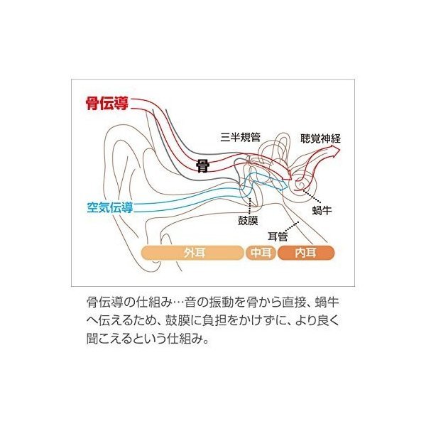 楽天市場】骨伝導耳掛け式 音声拡聴器 「ボン・ボイス」(右耳用) ib