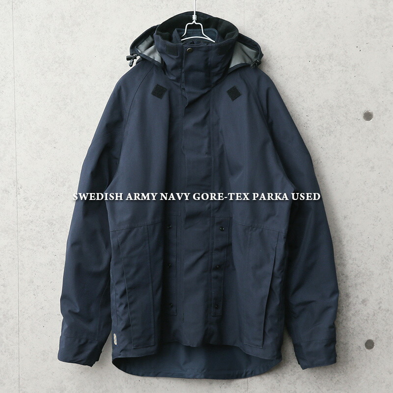 楽天市場】☆実物 USED スウェーデン軍 NAVY GORE-TEX パーカ
