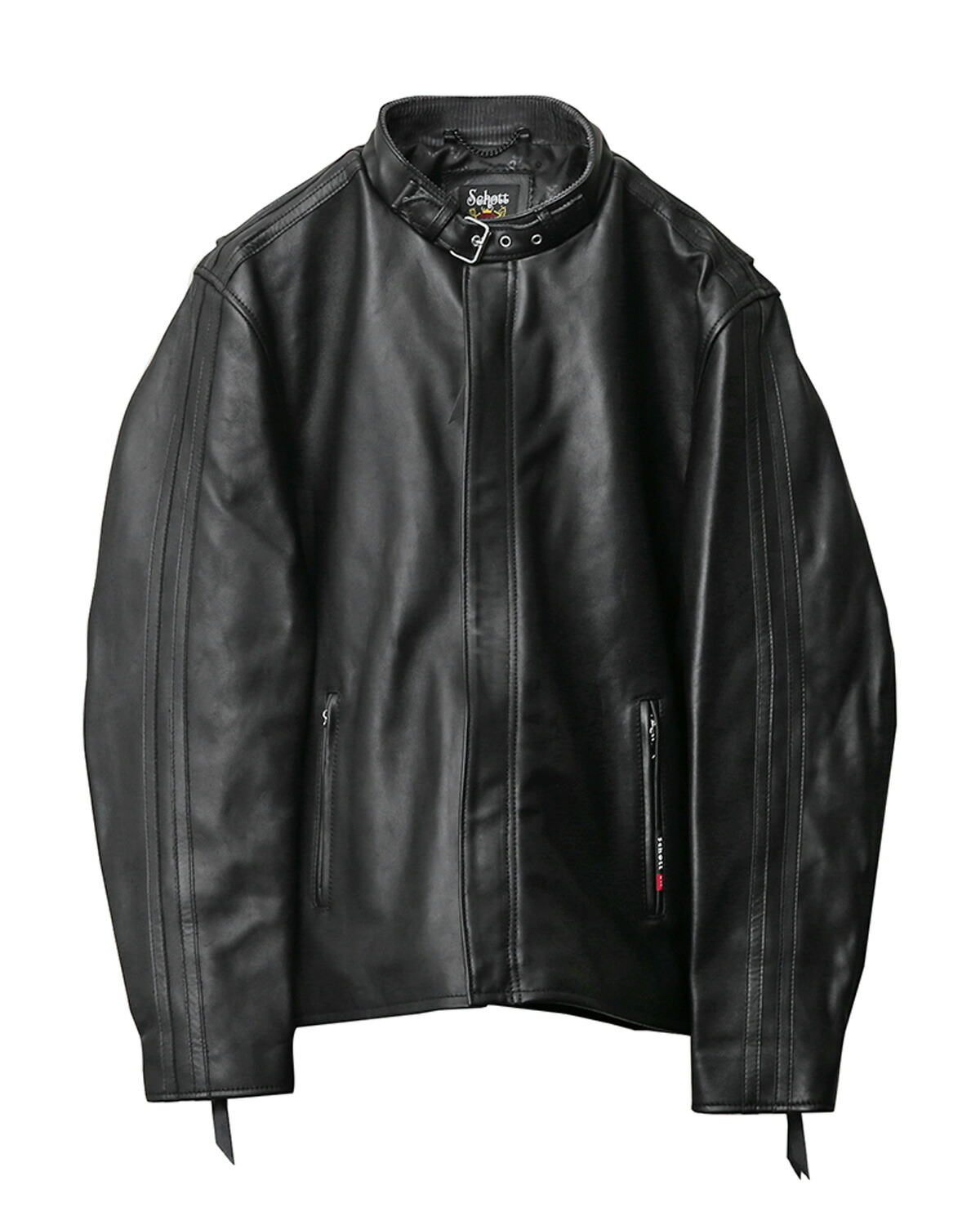 schott シングル ライダースジャケット クラシックレーサー L 牛革 黒