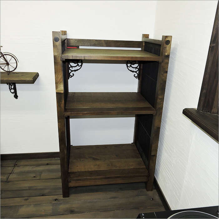 楽天市場】書院のシェルフ 古材 和風 飾り棚 アンティーク 棚 陳列棚