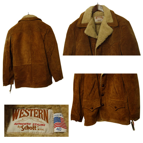 楽天市場】B品訳ありschott(ショット） スエードランチコート 裏ボア