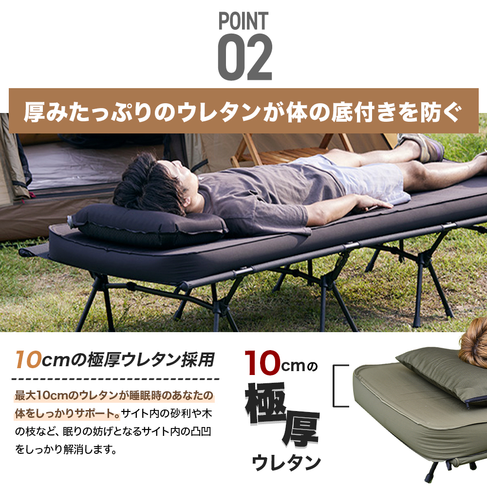 楽天市場】WAQ RELAXING CAMPMAT シングルサイズ 厚さ10cm 自動膨張式