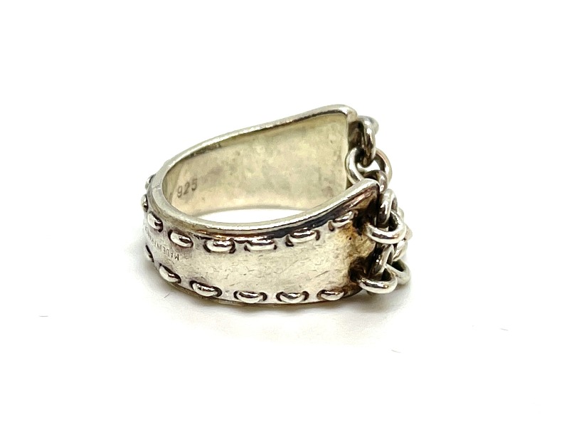 楽天市場】HERMES エルメス メキシコチェーンリング 2連チェーン