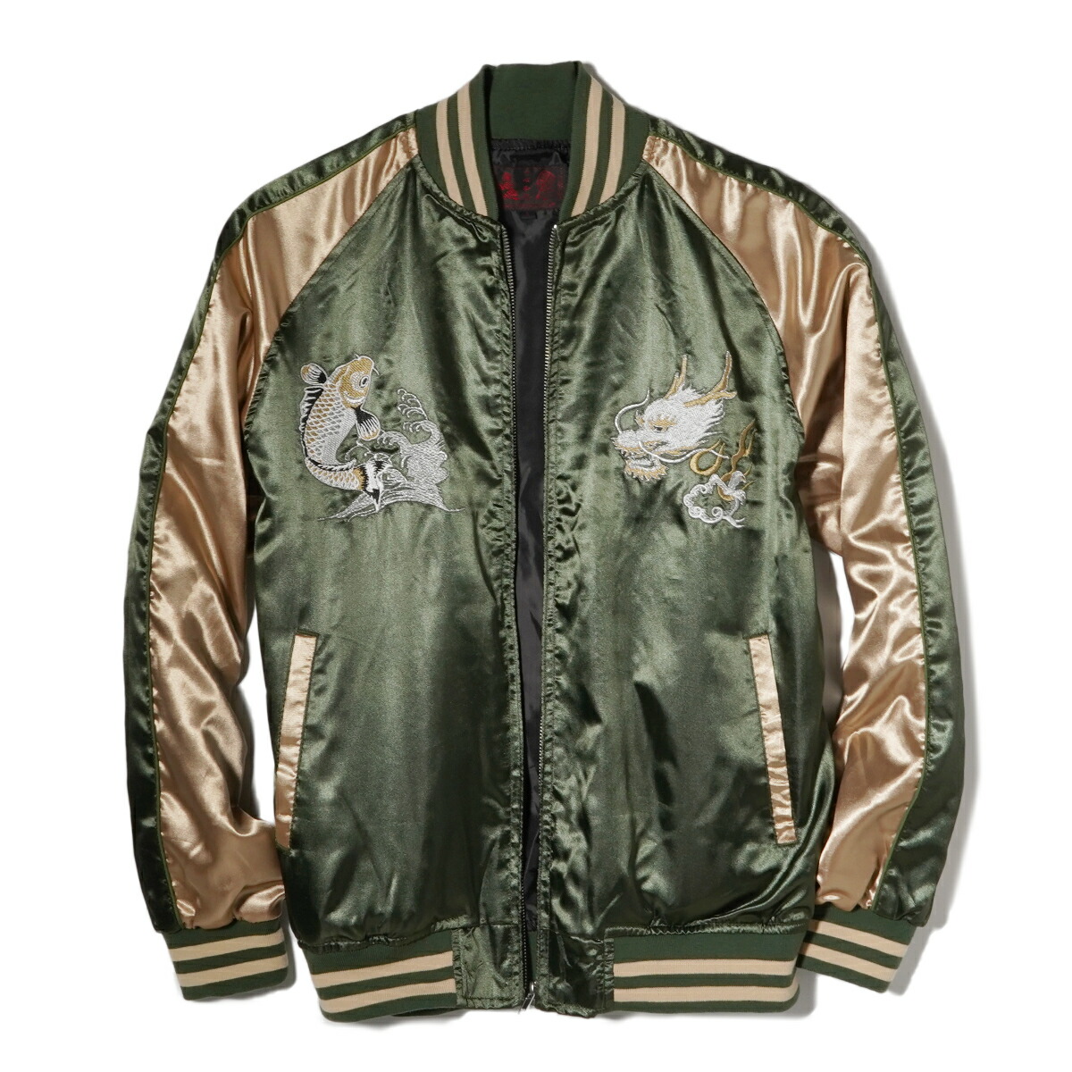 楽天市場】スカジャン メンズ サテンジャンパー スーベニア ジャケット