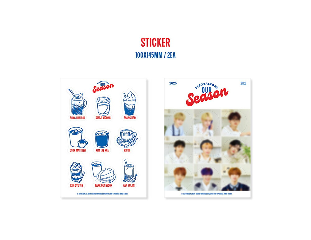 楽天市場】ZEROBASEONE - 2025 SEASON'S GREETINGS [ OUR Season ] ZB1