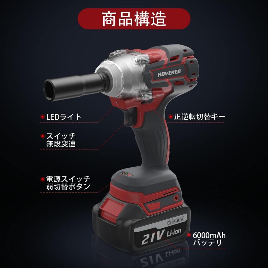 楽天市場】【1年保証】電動インパクトレンチ 充電式 21V 電動レンチ