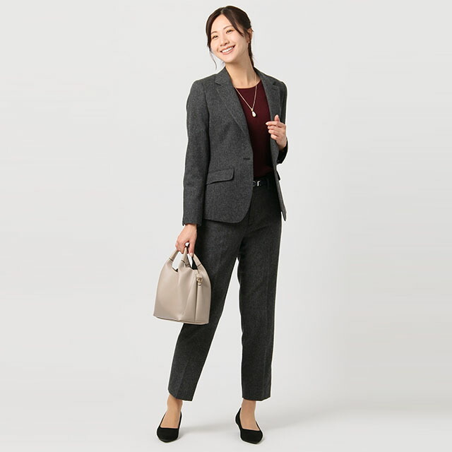 楽天市場】【洋服の青山】秋冬 グレー系 1ボタンテーラードジャケット