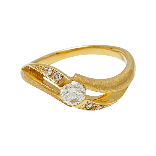 楽天市場】K18イエローゴールド ダイヤモンド リング : ジェム