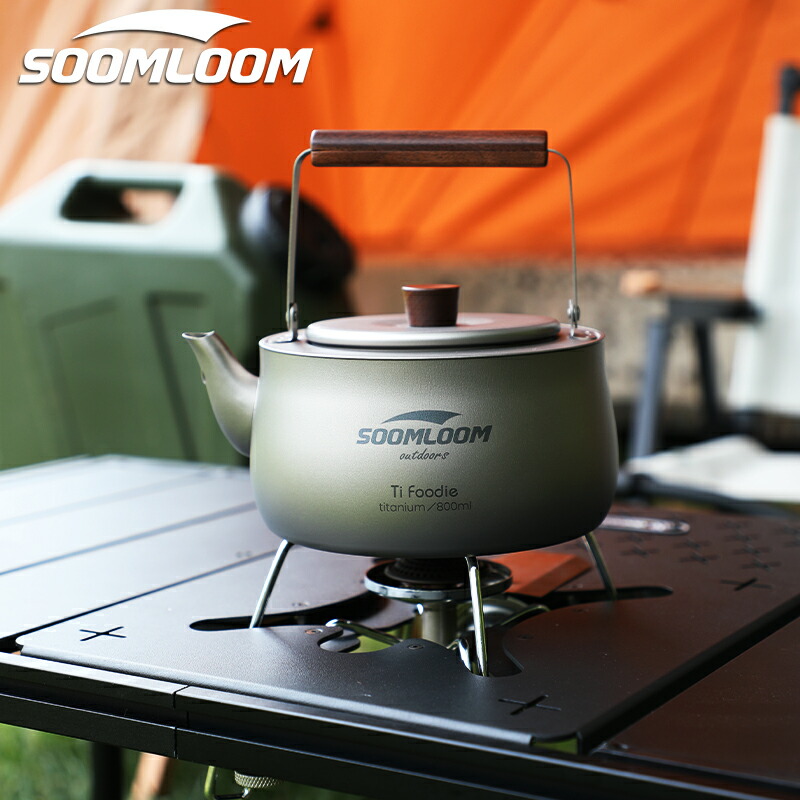 楽天市場】Soomloom チタン製ケトル 800ml 直火 チタン製 チタンケトル
