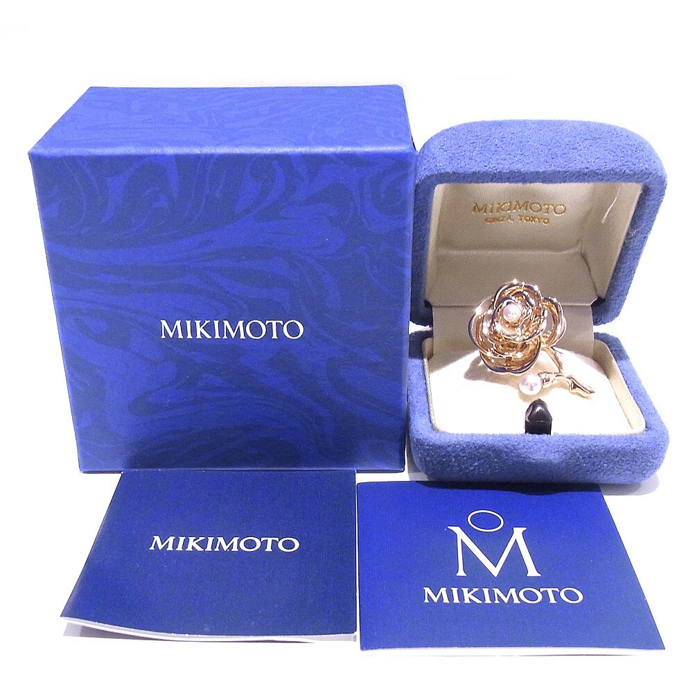 楽天市場】ミキモト MIKIMOTO ピンブローチパールブローチ ローズ