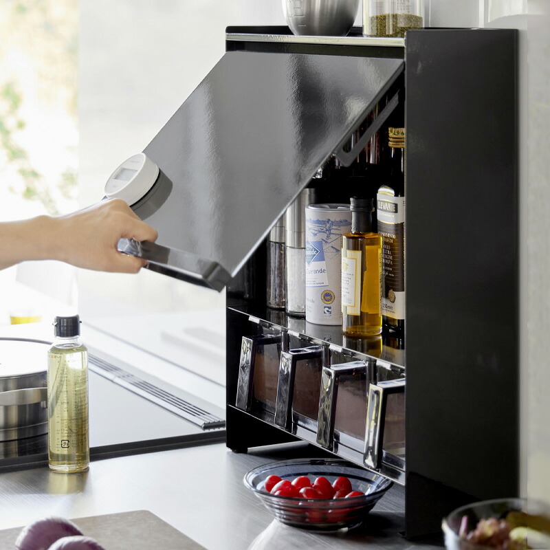 楽天市場】【 山崎実業 前が開く 隠せる調味料ラック タワー 】 tower