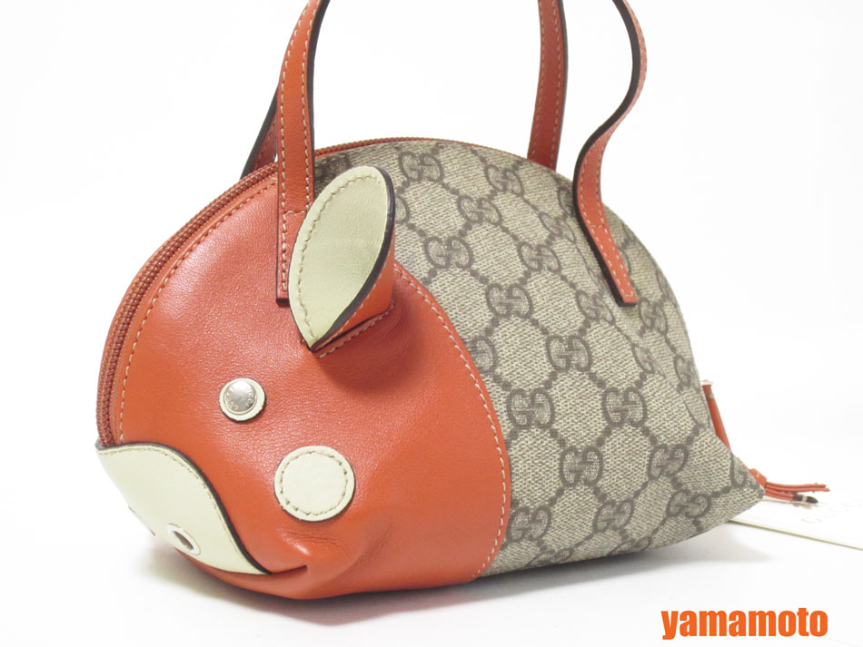 楽天市場】GUCCI グッチ ミニハンドバッグ 豚 ピッグ ZOO ベージュ